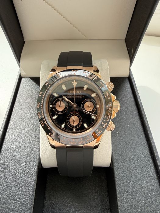 Seiko Mod - Seikotona ROSE GOLD – Cronograf VK63 MECA-QUARTZ