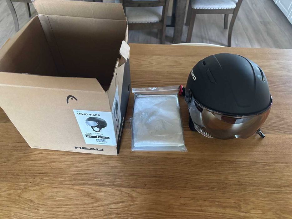 Casca Ski Copii Head Mojo Visor 47-51 + manusi LEKI