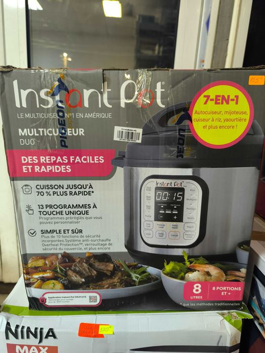 Мултикукър Instant Pot Duo 8л, 1200W, 13 автоматични програми, 37,6x33,5x35,6см