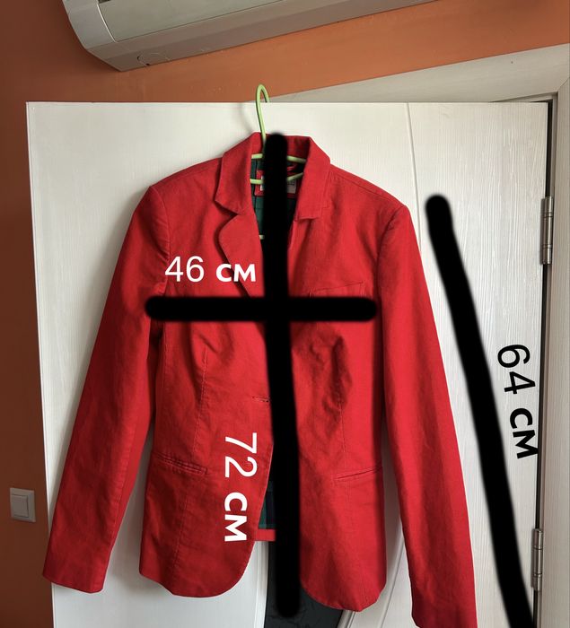 НОВО!!! ДАМСКО сако ESPRIT, Подробности за размерите на втората снимка