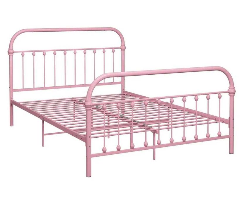 Cadru de pat, metal roz, 120x200 cm,vidaXL