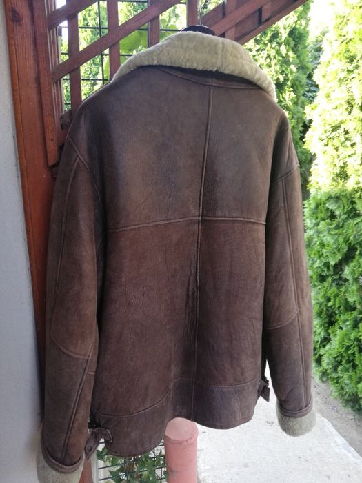 Geaca piele naturala și blana Trapper Xl