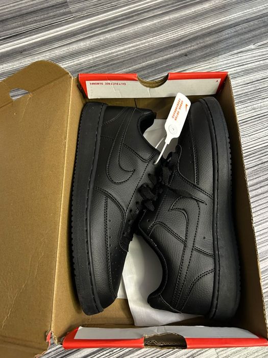 Adidași Nike Court Vision Low Triple Black – Mărimea 43 – Noi