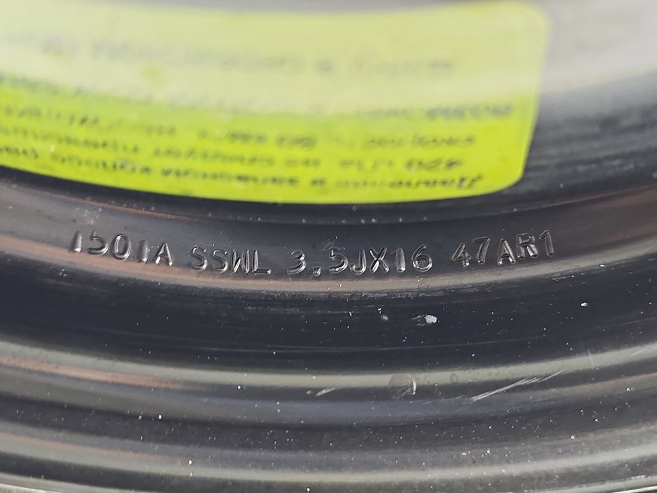 Roata rezerva slim PEUGEOT 2008 [Fabr 2013-prezent] 0EM