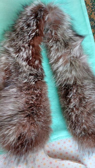 Чернобурка мех воротник