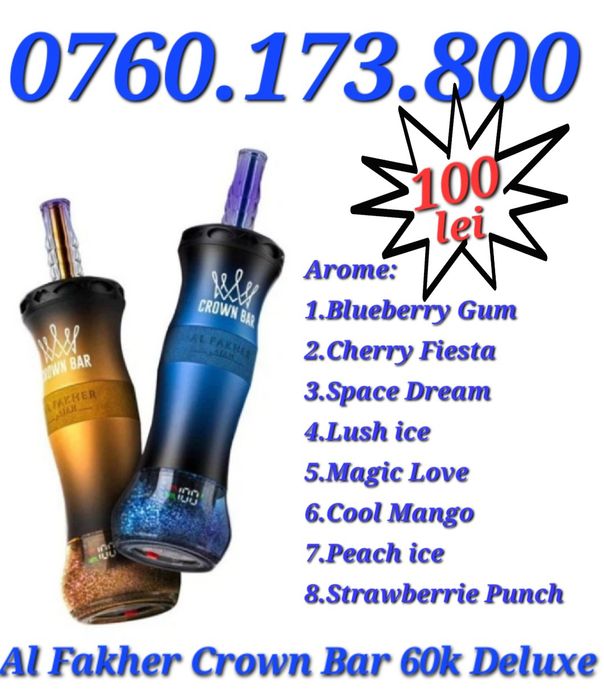 Vape-uri/Țigări electronice/E-shisha–Al Fakher Crown Bar 60k