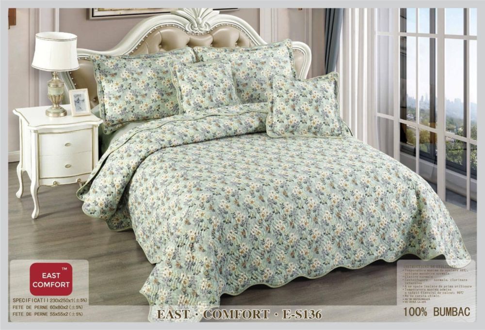 Cuvertura de pat bumbac 5 piese