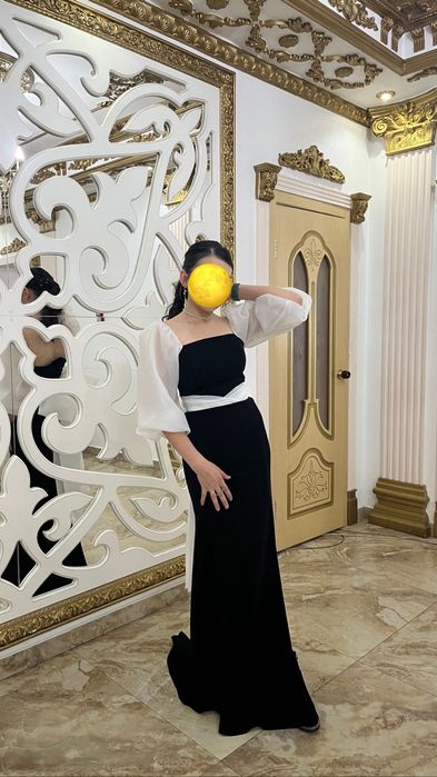 Вечернее платье с бантом