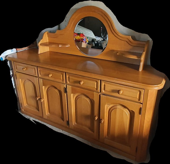 Comodă cu oglindă/Mese maro/ofertă