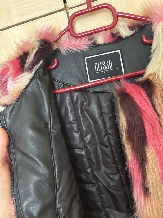 Топло палтенце от еко косъм - Alessa