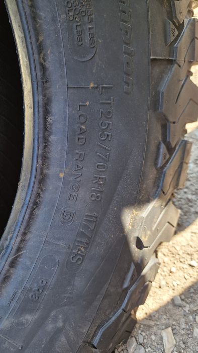 Anvelope 255/70R18 marca BFGOODRICH, All Terrain, DOT 2024 ,M+S, noi