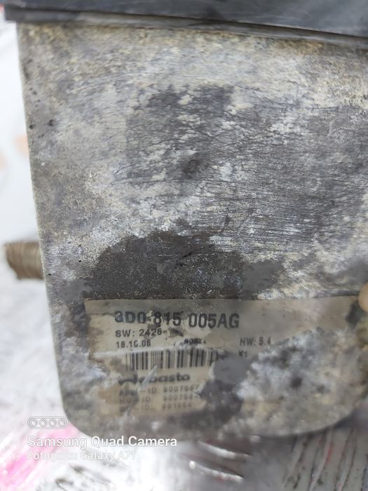 webasto / sirocou volkswagen phaeton (2002-2010) 3.0 motorina 2008