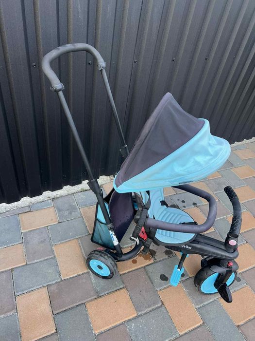 Tricicletă pliabilă 6 in 1 Smart Trike Blue
