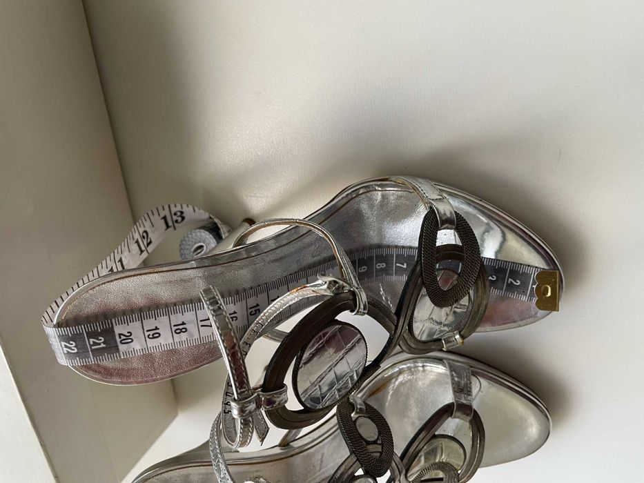 Официални обувки с висок ток CASADEI, размер 35, металик