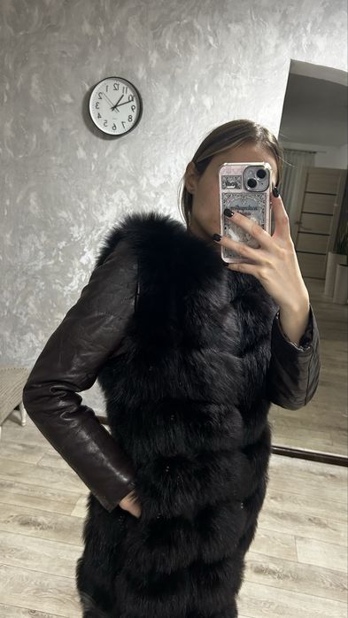 Шуба песец натуральная