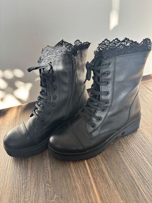 Дамски кубинки естествена кожа