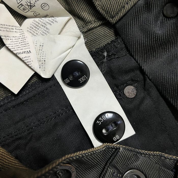 G-STAR RAW WAXED DENIM Y2K Opium Black Jeans "Army Radar Straigt" (200