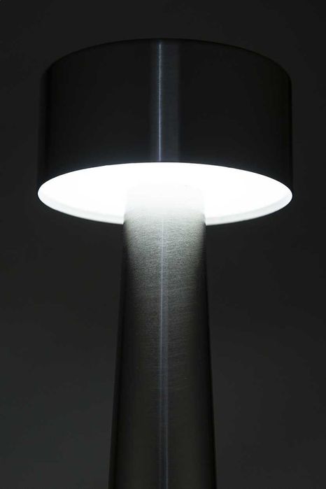 Lampa de masă LED, argintie, 24 LED-uri, lumina reglabilă