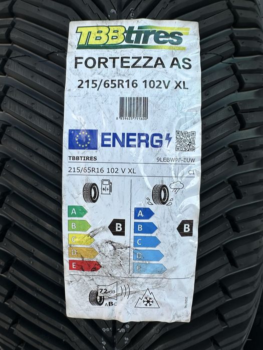 Нови всесезонни гуми TBB TIRES FORTEZZA AS 215/65R16 102V XL 2156516