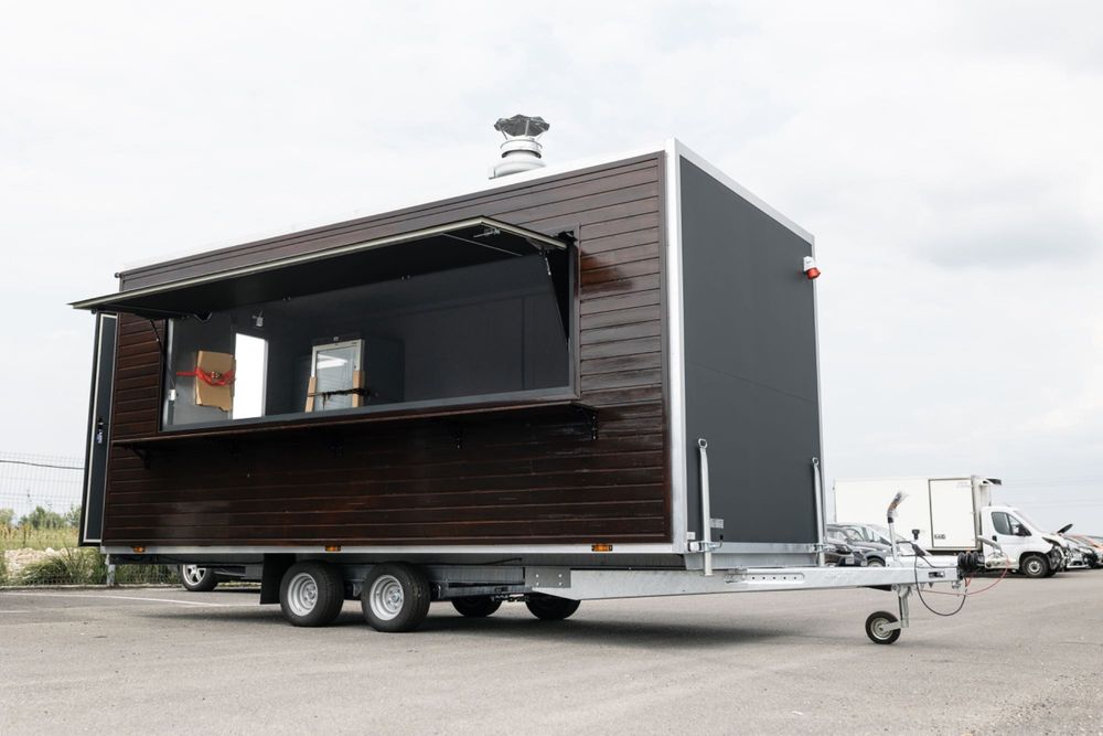 Rulote Comerciale Premium Fast Food Truck Complet Echipate, 6m, Personalizabile, In Stoc Si La Comanda
