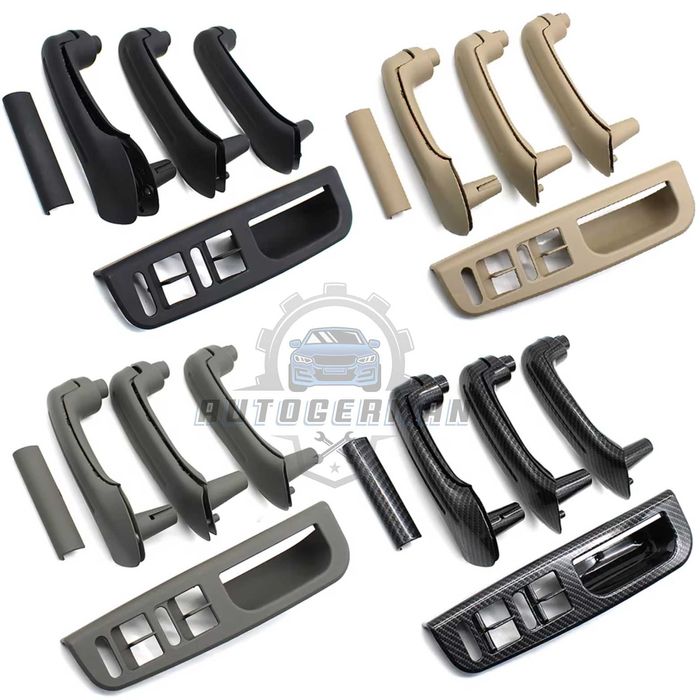 Golf 4 Jetta Bora пълен комплект вътрешни дръжки с 4 ел стъкла сиво