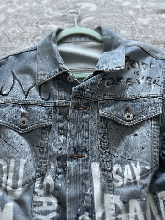 Geaca denim Custom Levi’s Vegeta 1/1 - Dragon Ball - marime M