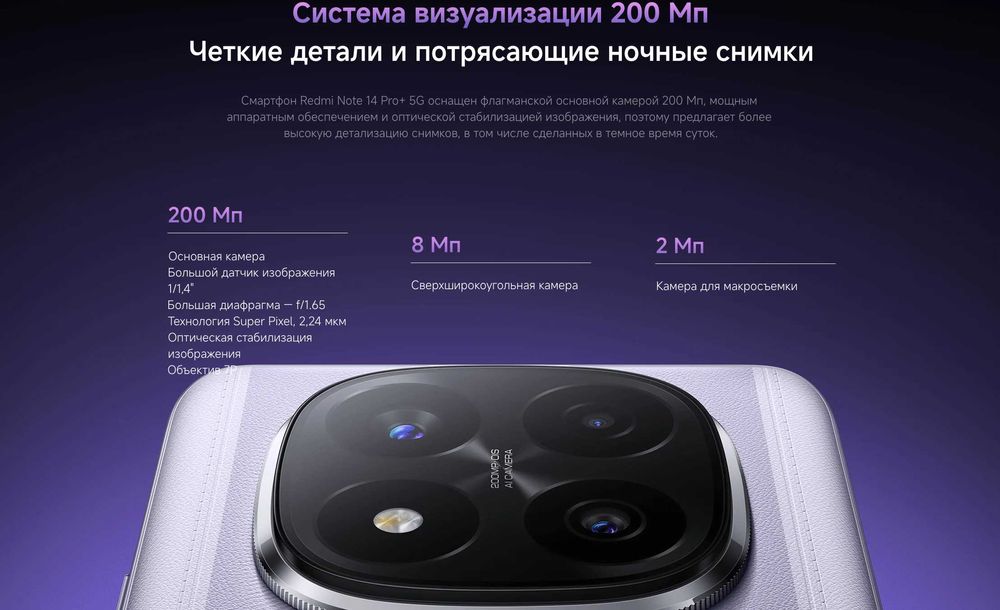 Смартфоны Xiaomi Redmi Note 14 Pro+ 5G. Новые, оригинал. Караганда