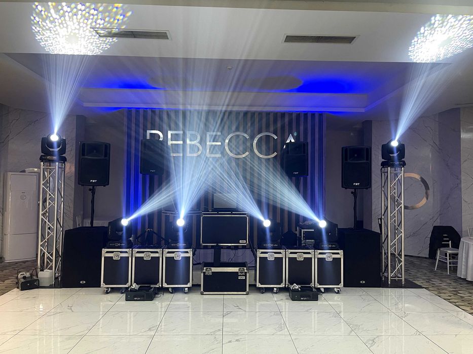 DJ, MC, Evenimente, Sonorizare, Scena, Fum greu, Schela de lumini