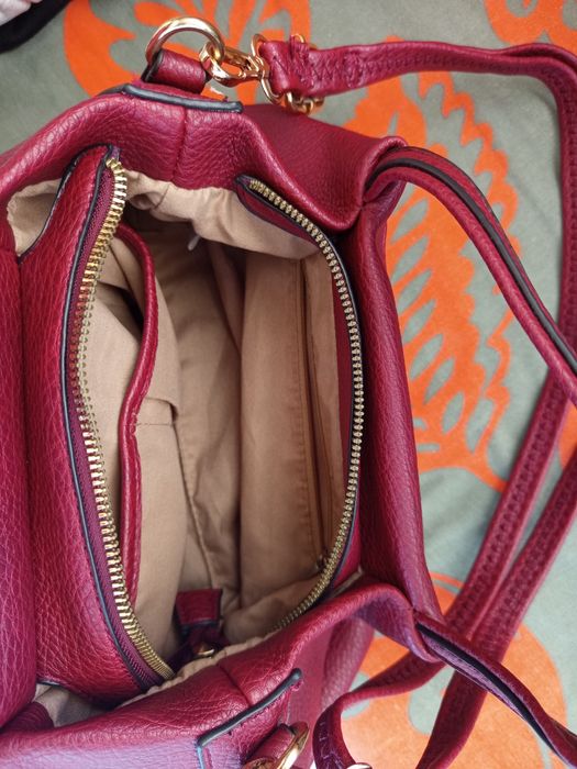 Дамска чанта бордо