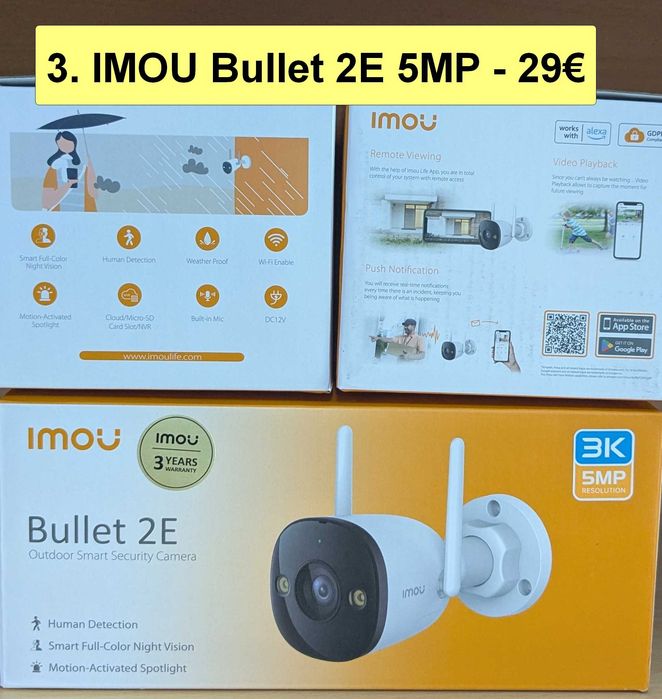 12 вида НОВИ Wi-Fi IP камери IMOU Bullet 3 2C, Cruiser 2 2C Dual SC 4G, Cell PT Lite, AOV DUAL PT 4G sim и NVR-N110W-8A0E-P