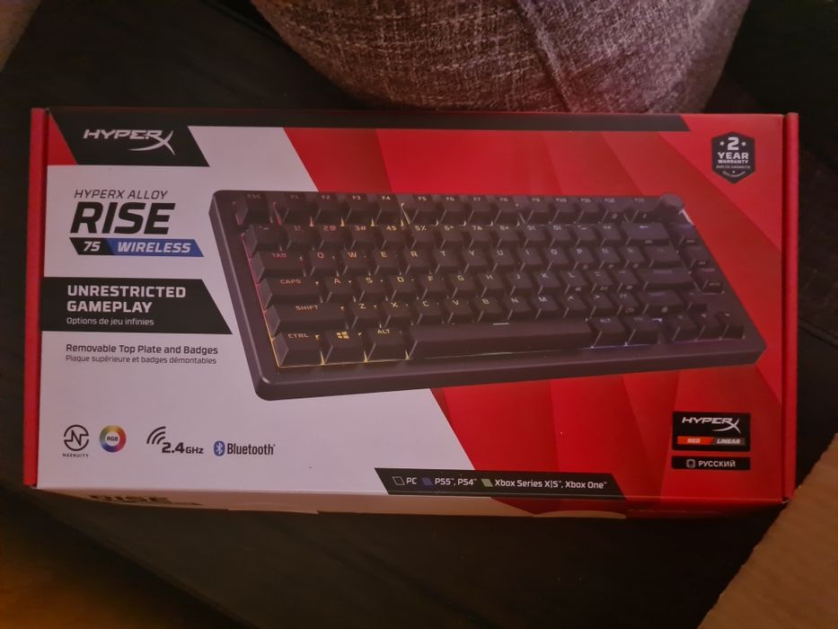 hyperx alloy rise 75 wireless клавиатура игровая