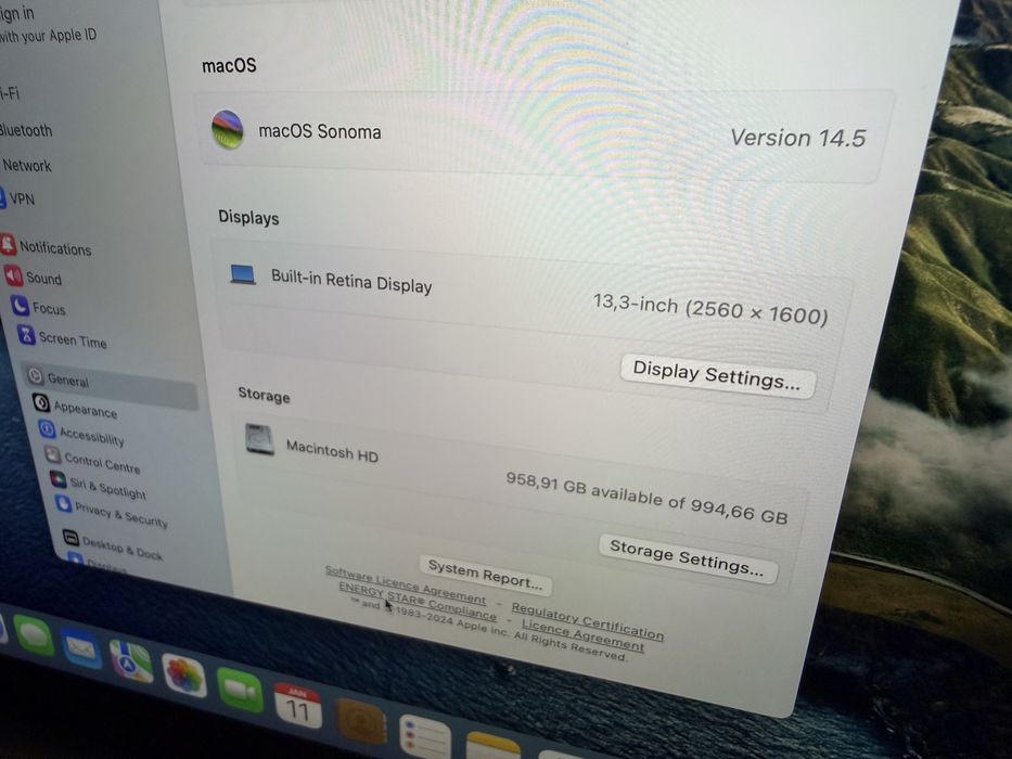 Laptop MacBook Pro 13" M1, 1TB, 16Gb Ram, NOU, 9 cicluri de incarcare