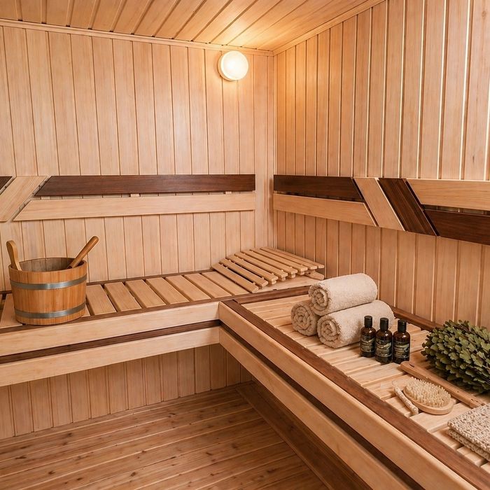 Банный дом • Ночь у озера • Баня