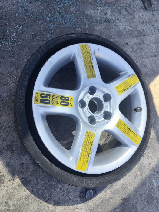 Резервна джанта със сгъваема гума 5х112