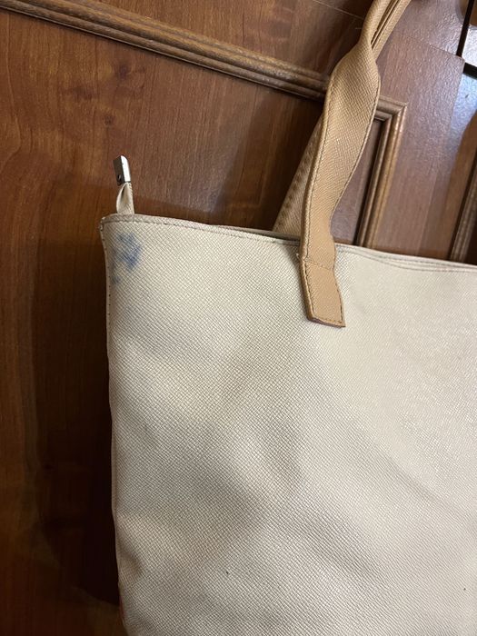 Сумка белая с надписью