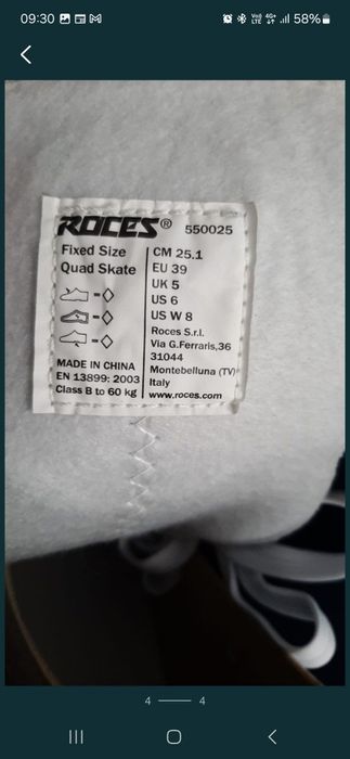 Patine cu rotile Roces RC2 white.