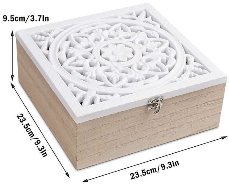 Красива дървена кутия за чайн