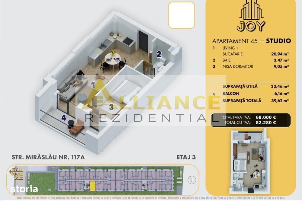 5 Min-Metrou Berceni-2 Camere-Complex Nou