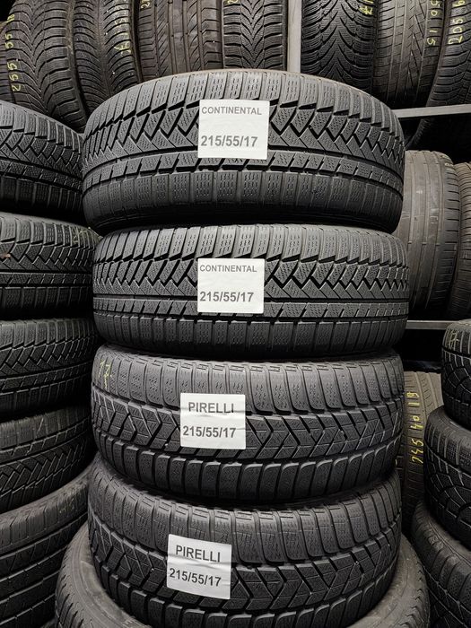 Anvelope 215 55 17 iarnă Continental Hankook Dunlop.