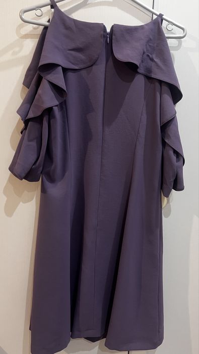 Официални бежова и лилава рокля Arogans и Lucy – къси , размер L