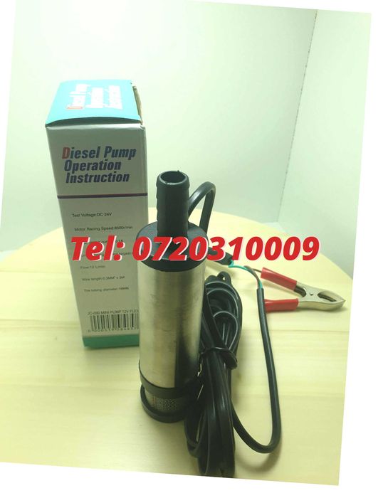 Pompa Electrica Pentru Combustibil 12v Cu Furtun Produs Nou