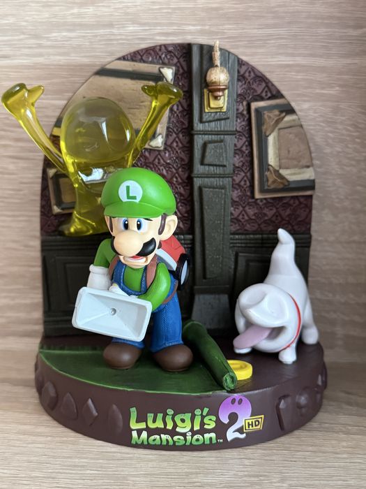 Luigi & Ghost фигуркa | Luigi's Mansion 2 диорама