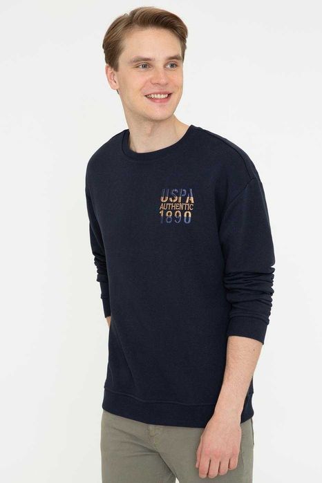 Cвитшот US Polo с вышитым лого. Оригинал. Размер 50. Подойдет на 52-54