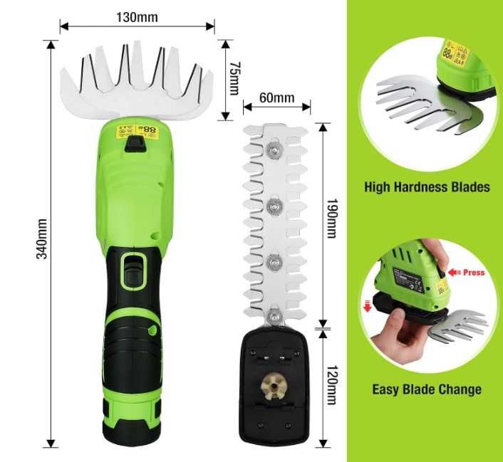 Trimmer 2 in 1 Gard Viu si Iarba, cu Acumulator, NOU