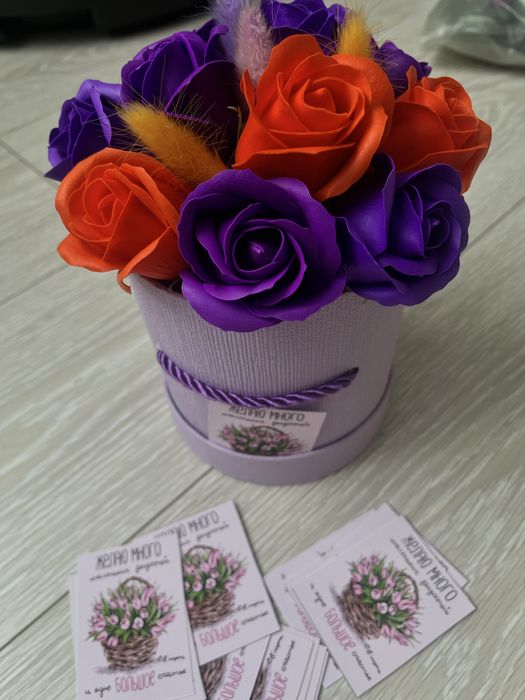 Букеты из мыльных цветов