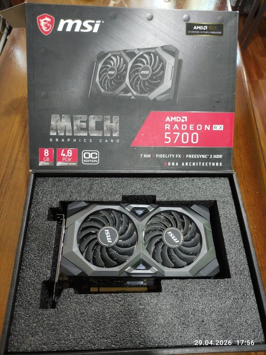 Видеокарта MSI RX 5700 MECH OC.