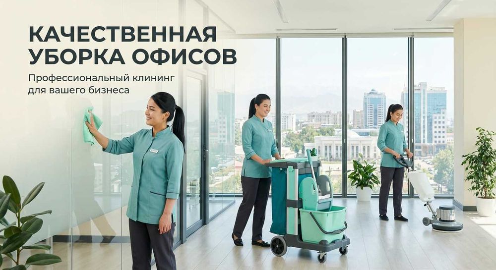 ОФИС ТОЗАЛАШ 100% | Клининг бизнес-центров и офисов