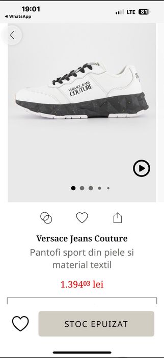 Adidasi Verssace Jeanse Couture