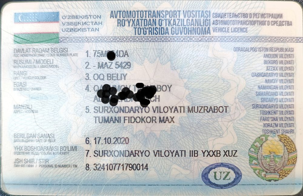 Srochni sotiladi Maz shalanda