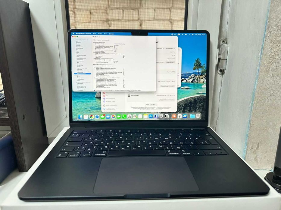 MacBook Air M2/ 61 цикл / 100% АКБ